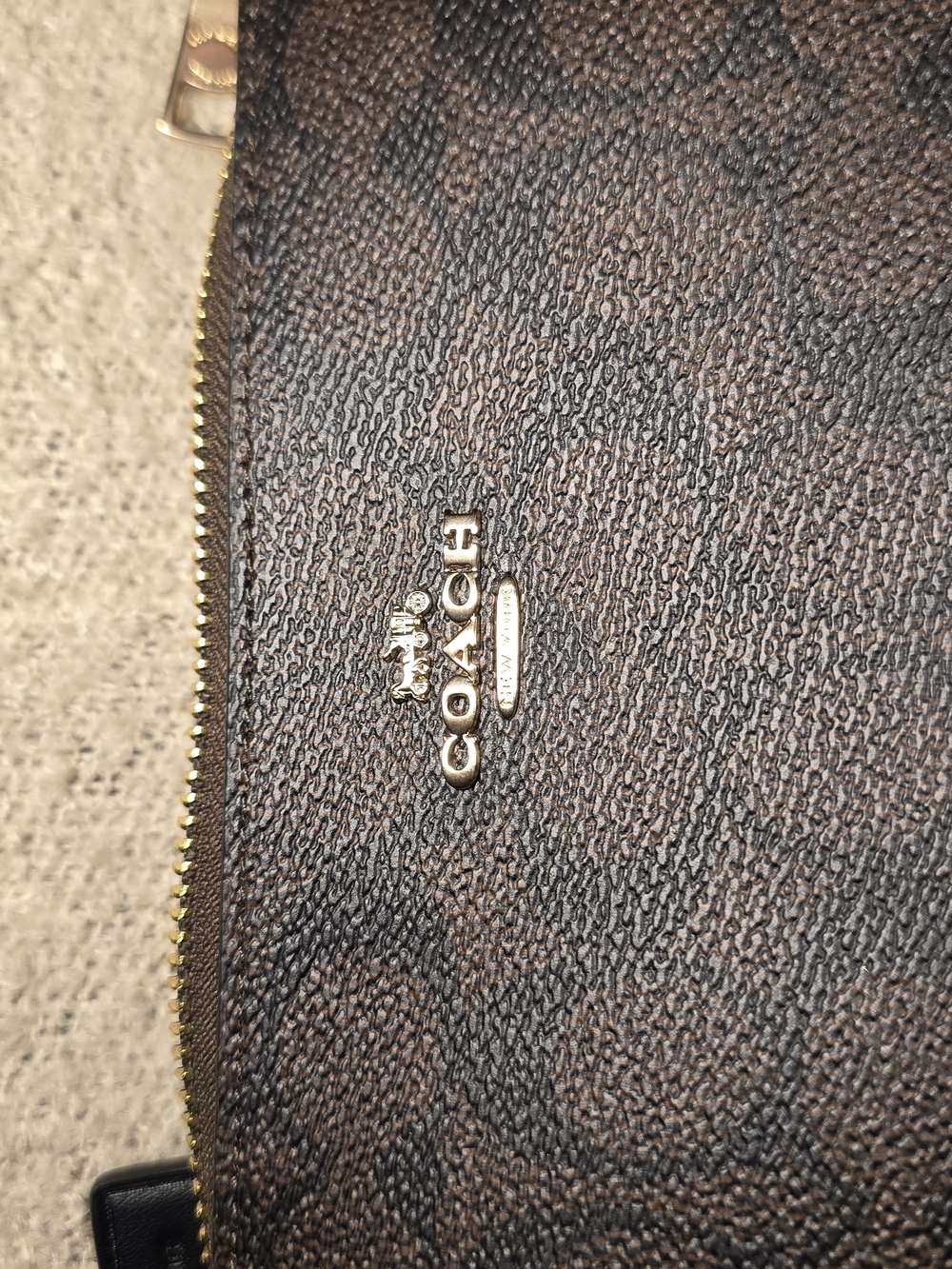 COACH Nolita 19 in Brown/Black - Gold Hardware - Picture 2 of 4